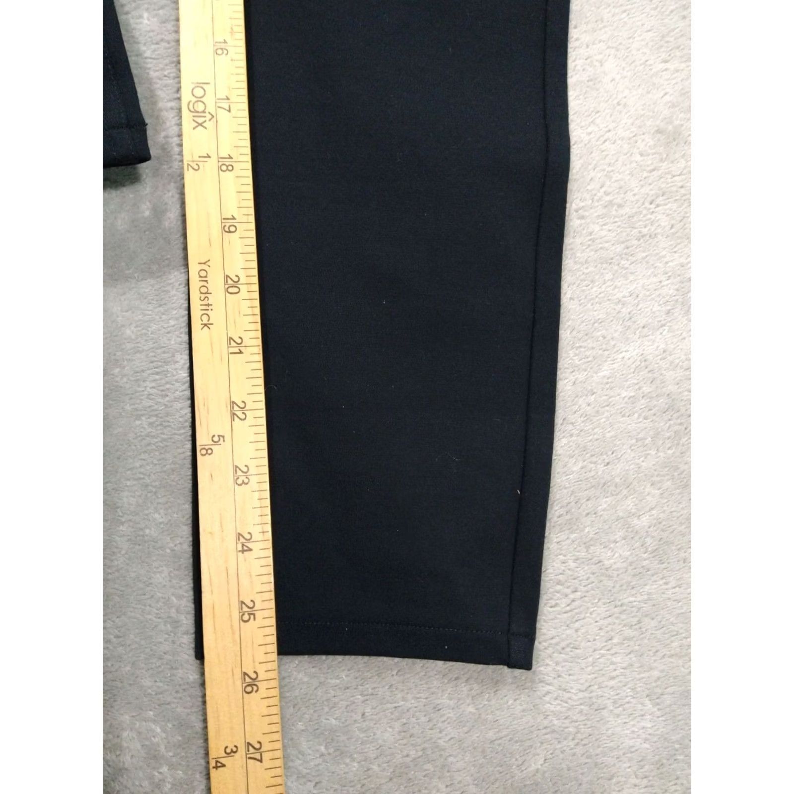 Spanx Spanx Pants Womens Large Black Stretch Skinny Ankle High Rise Pull On Slim Front Flat Front Spring Fall Winter Casual Business Mens Womens Size 36" / US 14 / IT 50 - 5 Thumbnail