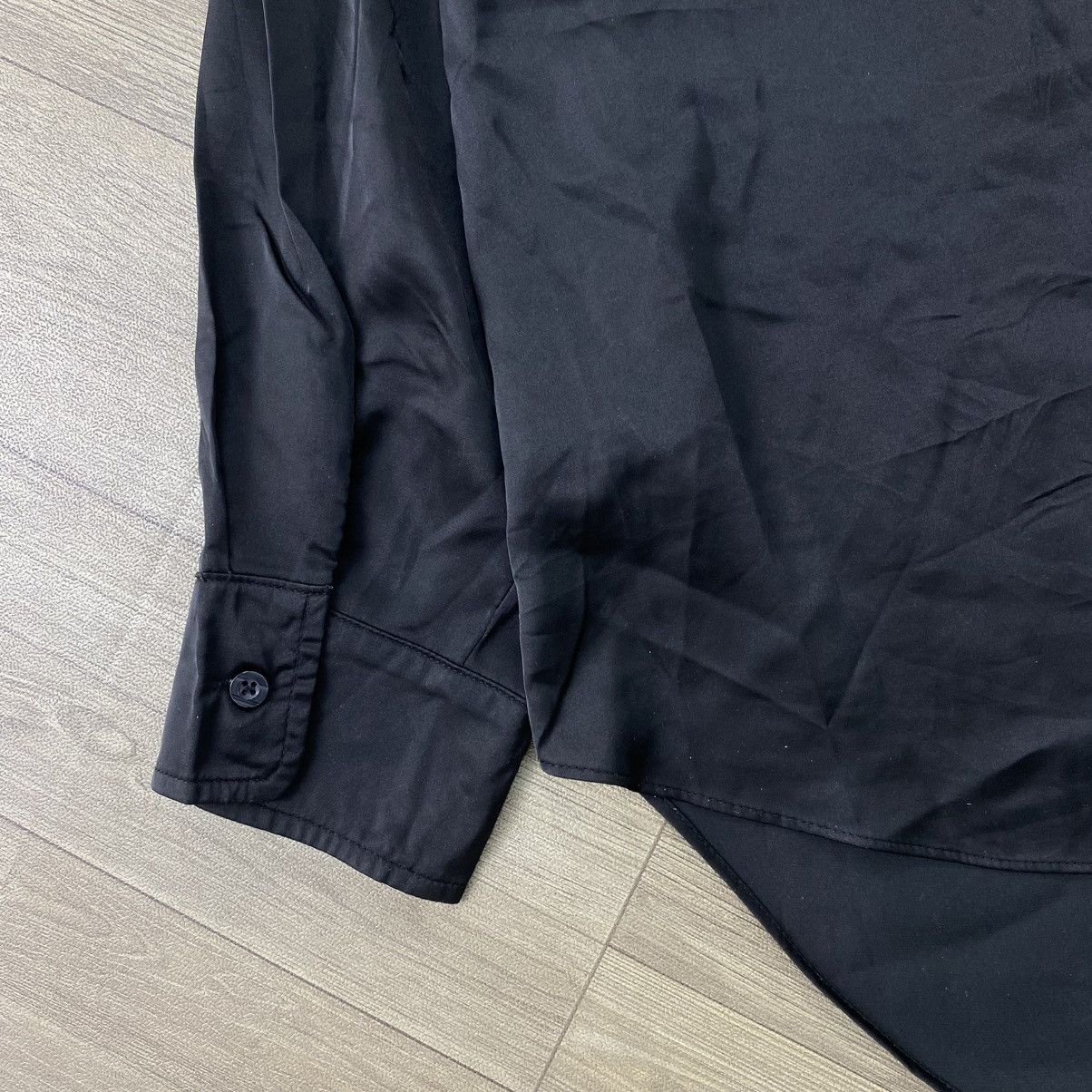 Alexander Wang Vintage Alexander Wang Silk Luxury Black Button Up Shirt Size M / US 6-8 / IT 42-44 - 11 Thumbnail