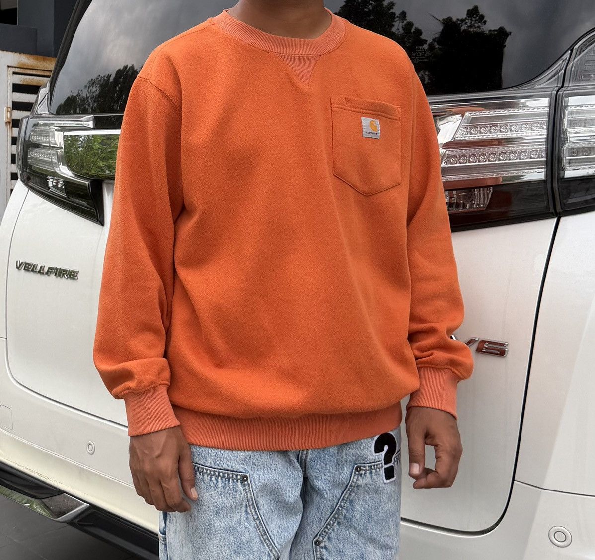 Carhartt Carhartt Orange Pocket Sweatshirt XL Size US XL / EU 56 / 4 - 2 Thumbnail