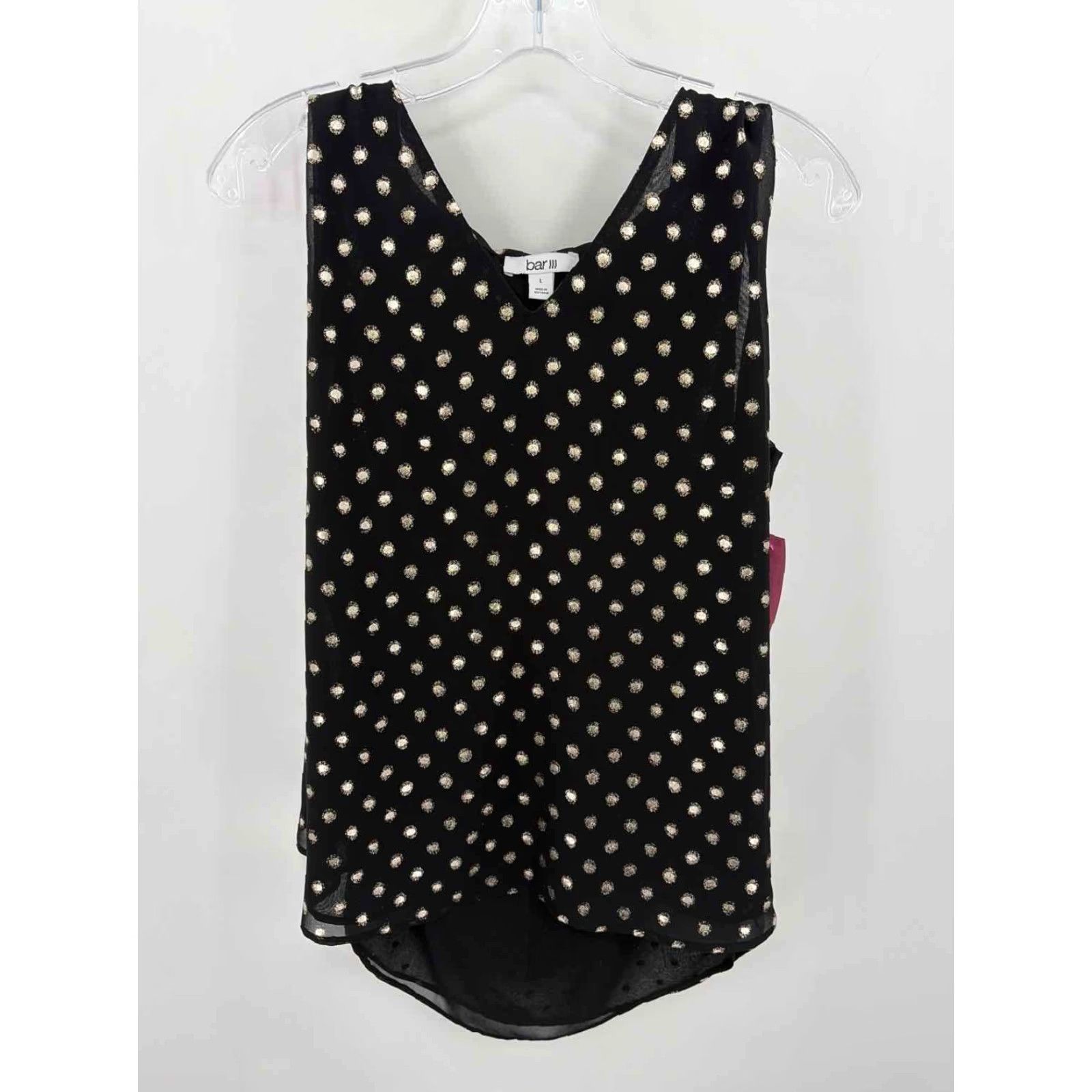 Bar III Pre-Owned Bar III Black Size Large Tank Top Size L / US 10 / IT 46 - 2 Thumbnail