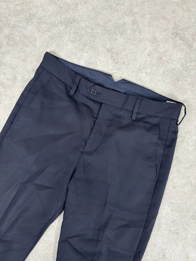 Acne Studios AW2015 Acne Studios Navy Slim Wool Drifter Trousers Size US 30 / EU 46 - 5 Thumbnail
