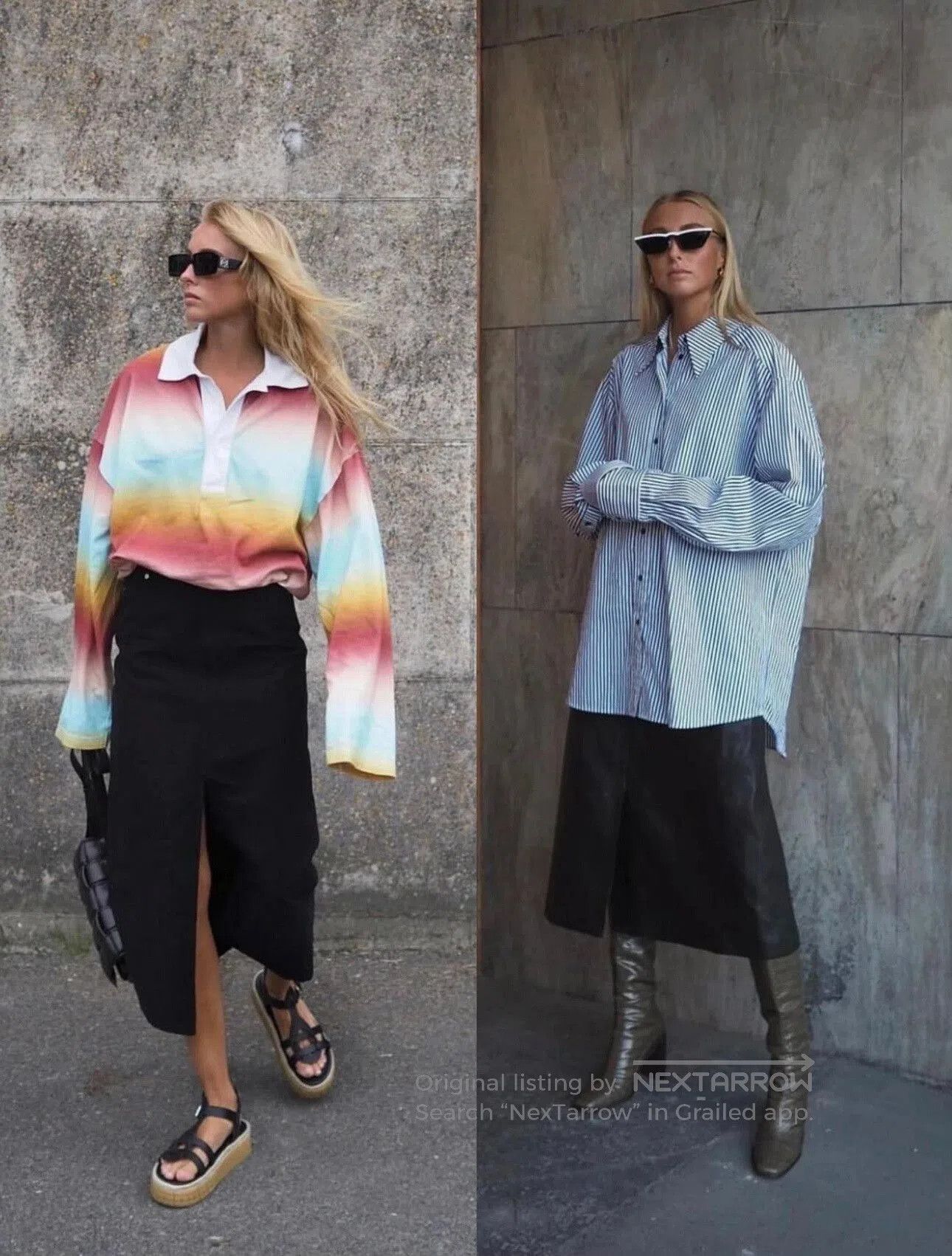 Acne Studios acne studios neon striped long sleeve polo. Size US XXS / EU 40 - 6 Thumbnail