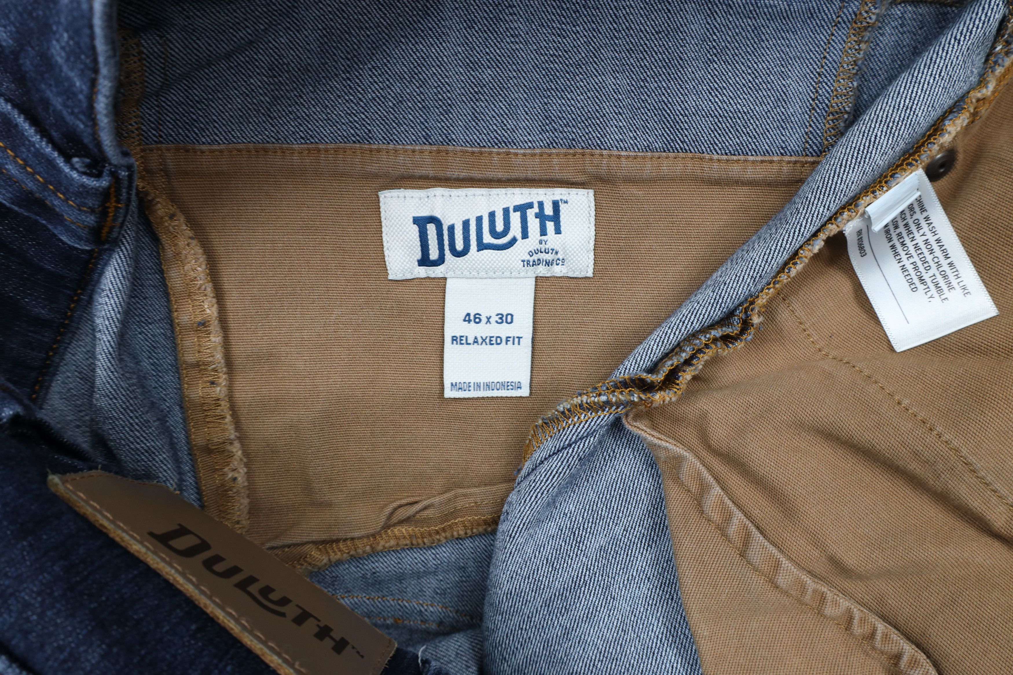 Duluth Trading Company × Vintage Duluth Trading Co Fit Ballroom Double Flex Denim Jeans Blue Size US 44 / EU 60 - 9 Thumbnail
