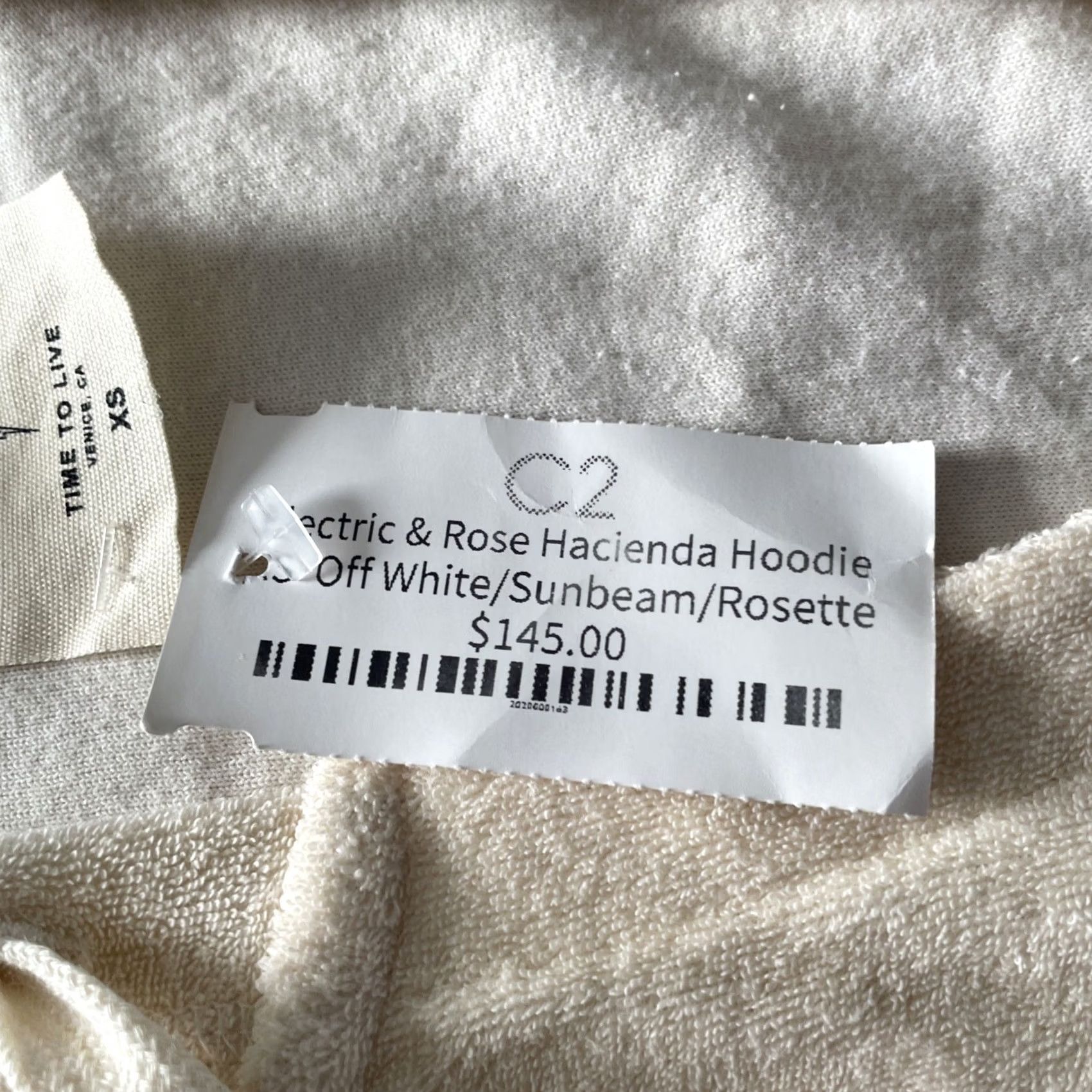 Vintage Electric & Rose Hacienda Hoodie Womens XS Tie Dye Cropped Terry Cotton Pullover Size S / US 4 / IT 40 - 4 Thumbnail