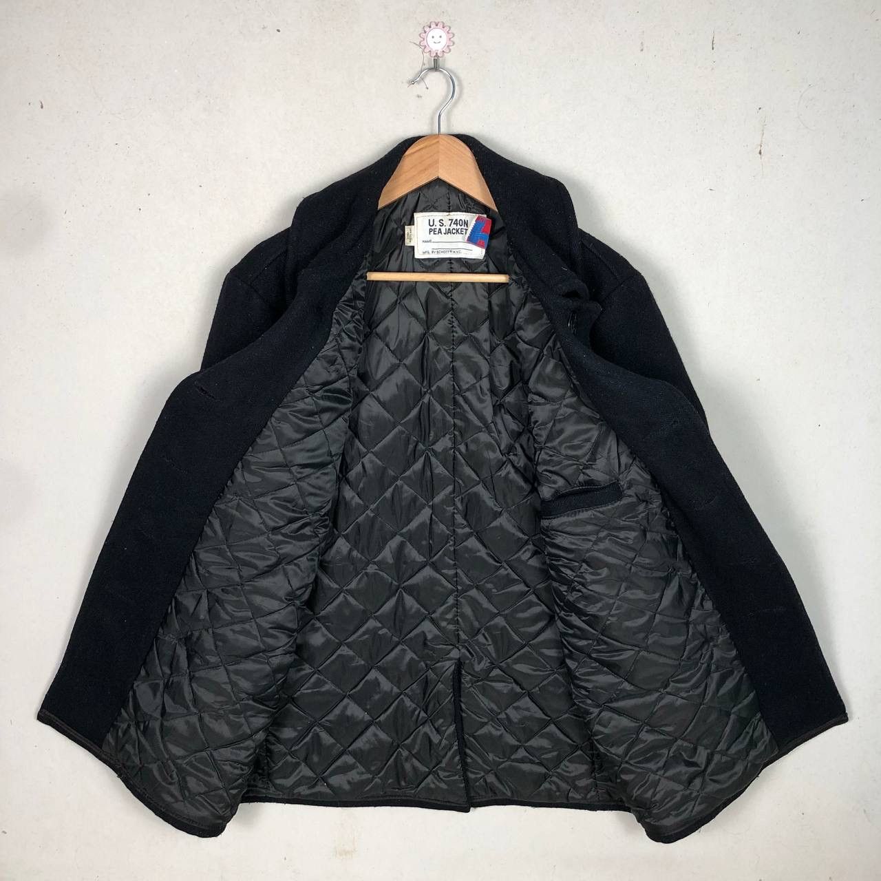 Schott Vintage 80s Schott US 740N Wool Coat Jacket Hooded Size US M / EU 48-50 / 2 - 4 Thumbnail