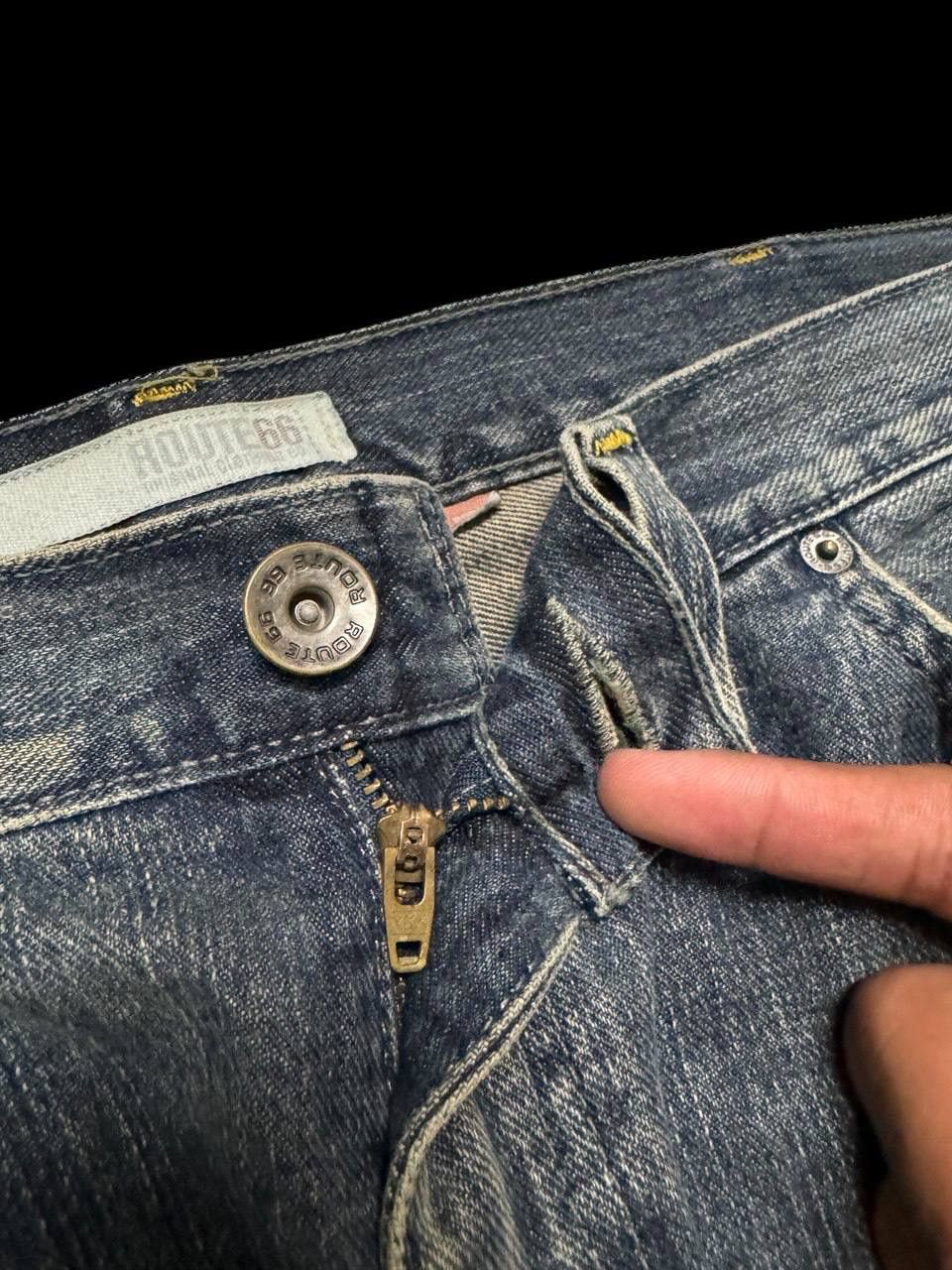 Japanese Brand Waist-36 FLARE 90s Style Route Rusty Mudwash Sick Jeans Size US 36 / EU 52 - 8 Thumbnail