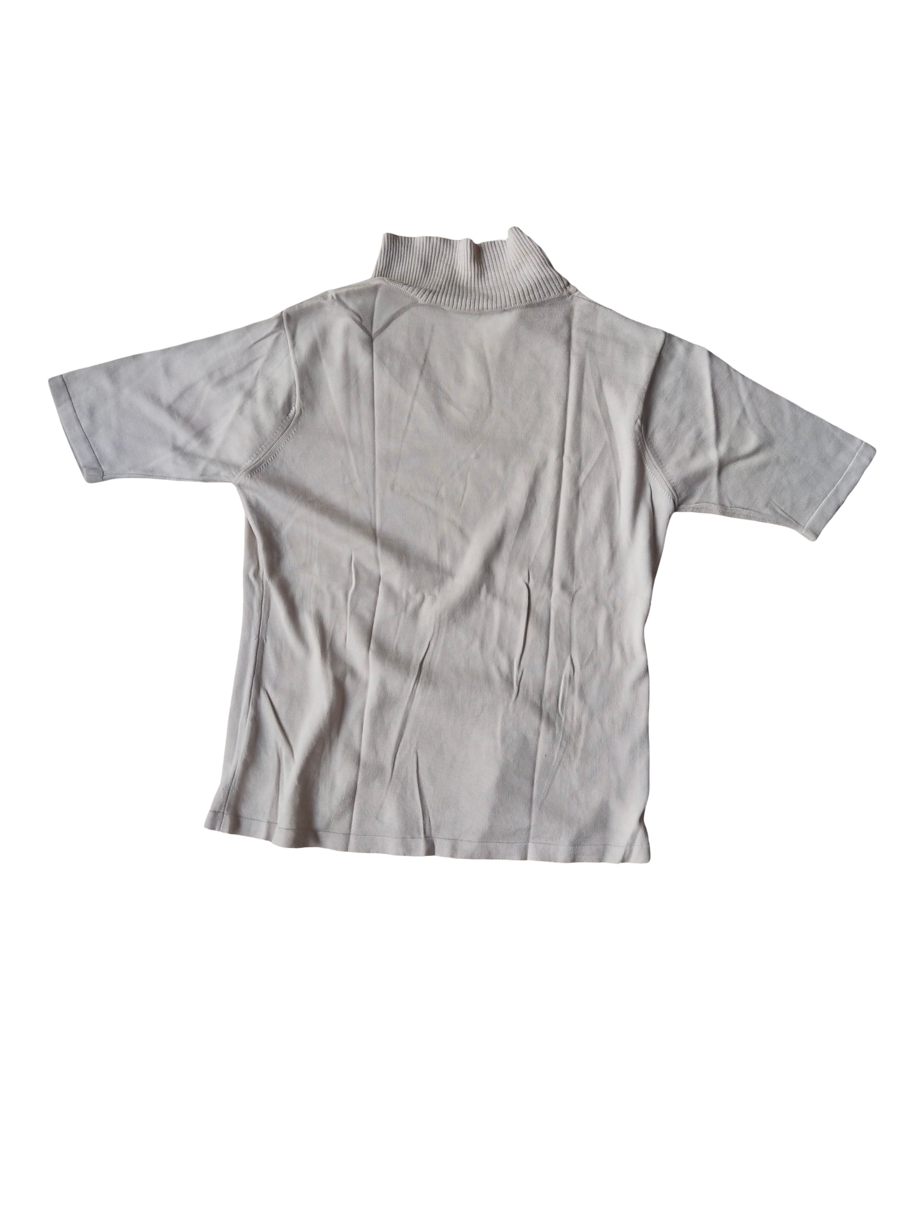 Montagut Vintage 90s Olivier Montagut Split Neck Knit Top Old Money Size M / US 6-8 / IT 42-44 - 5 Thumbnail
