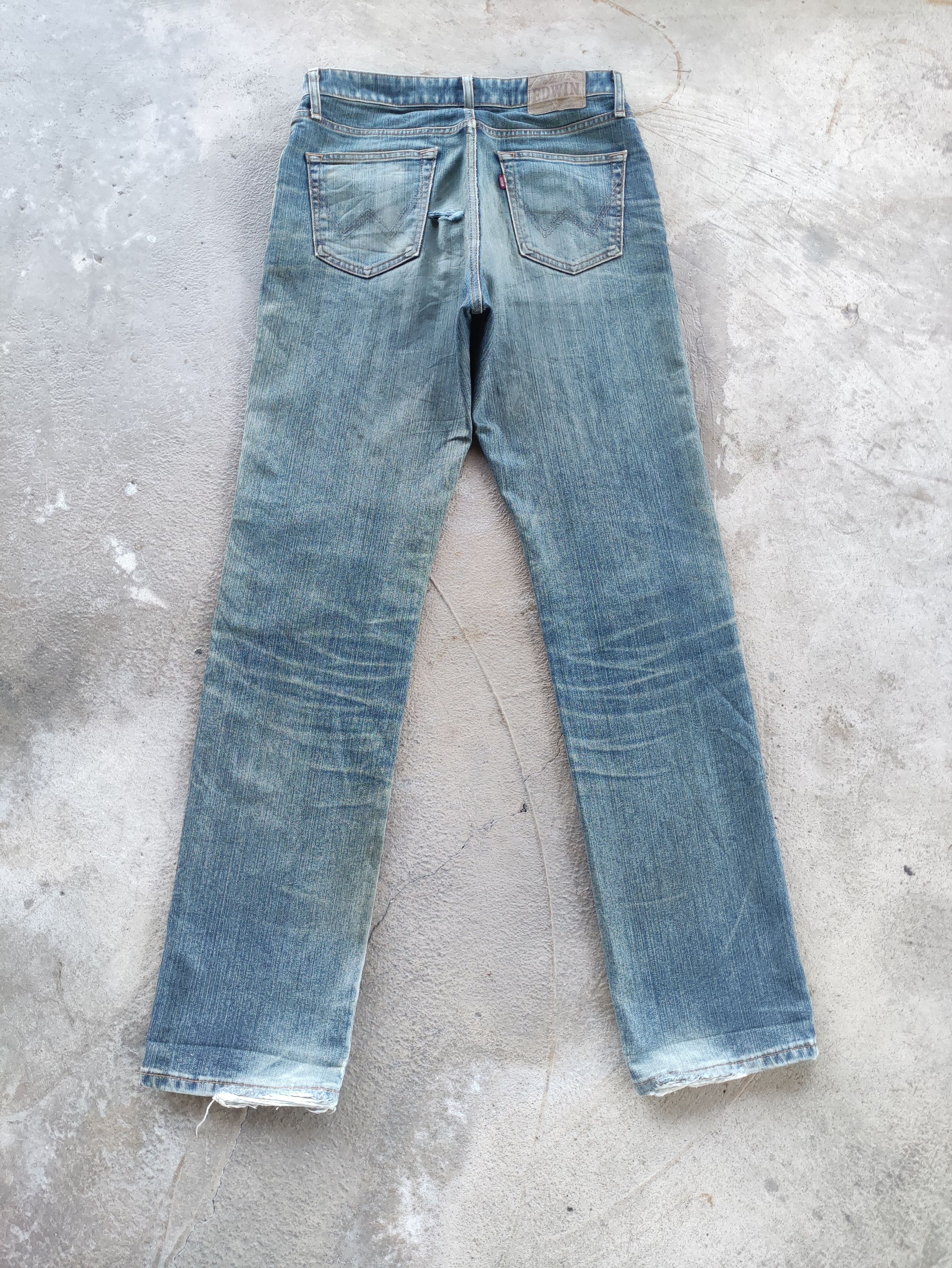 Edwin Vintage Edwin Jean Distressed Faded Denim Size US 32 / EU 48 - 9 Thumbnail