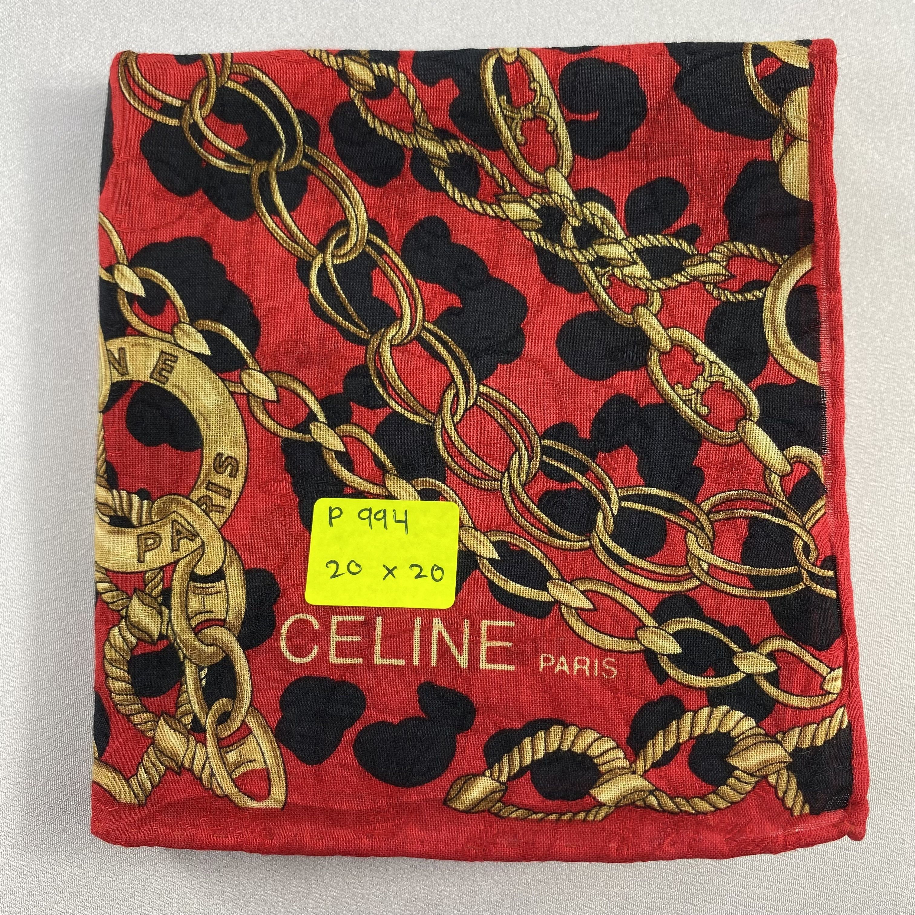 Celine × Vintage Celine Handkerchief / Neckerchief / Bandana-P994 Size ONE SIZE - 5 Thumbnail