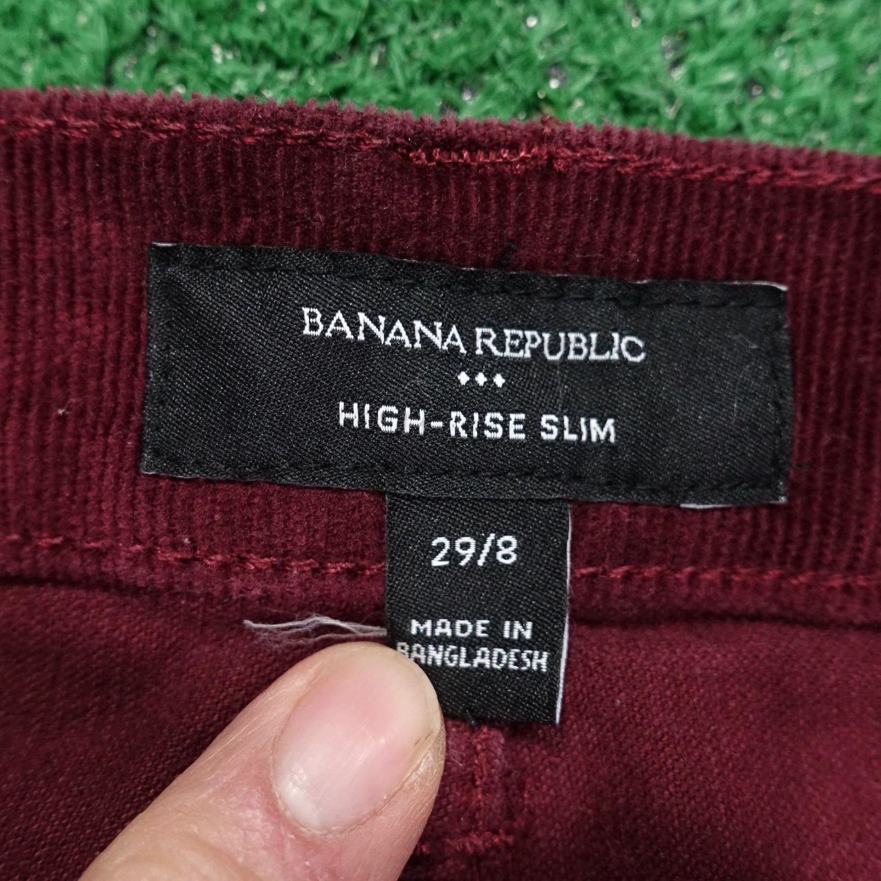Banana Republic Banana Republic Pants Womens 8 Red Corduroy Chino High-Rise Slim 32x27.5 Size 30" / US 8 / IT 44 - 6 Thumbnail