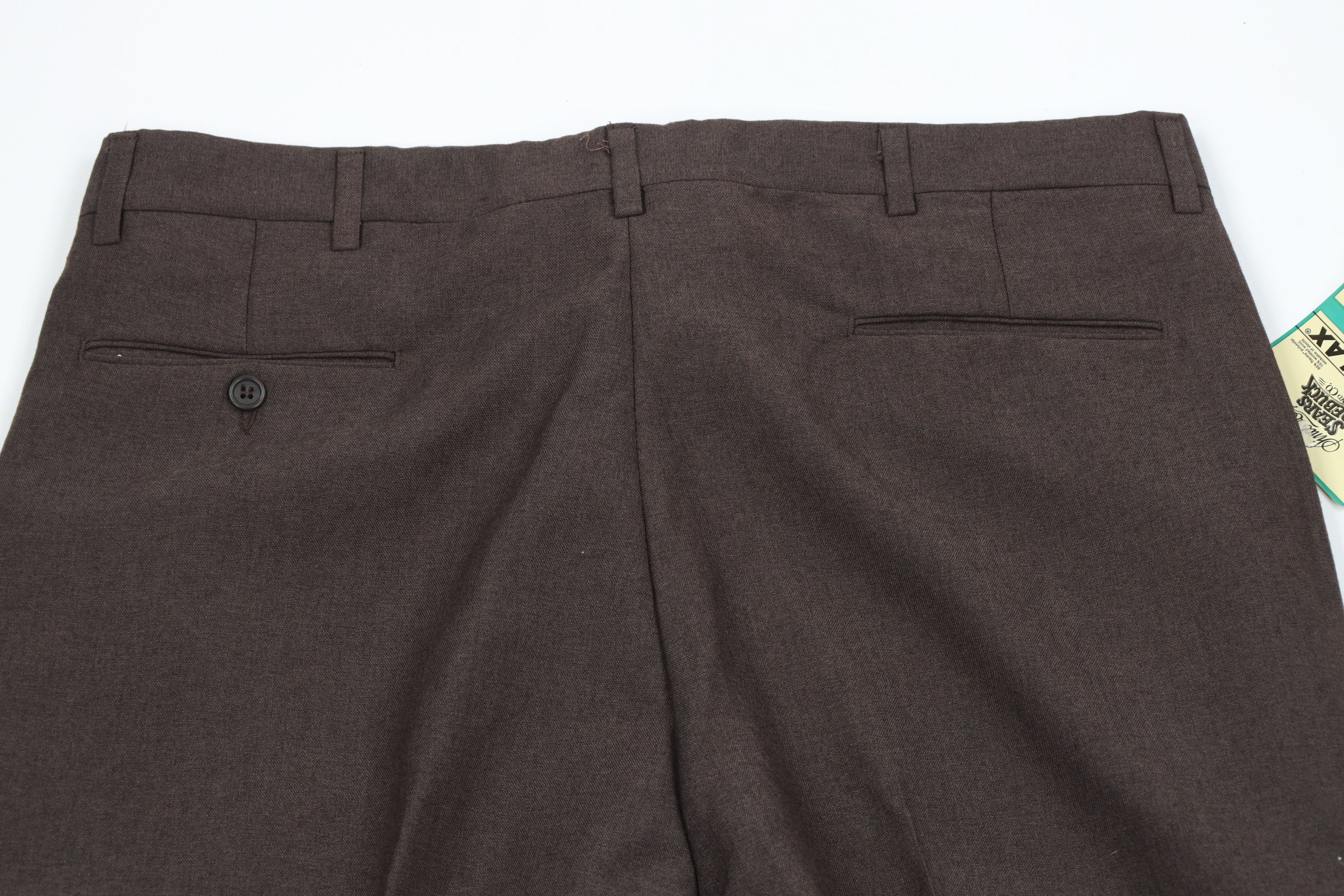 Vintage Deadstock Vintage 70s Streetwear Bell Bottoms Pants Brown Size US 38 / EU 54 - 8 Thumbnail