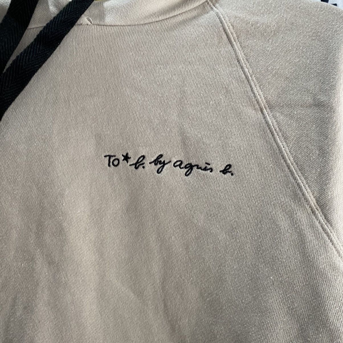 agnes b. To b. by agnès b. Beige Cropped Hoodie Sweatshirt Size S / US 4 / IT 40 - 3 Thumbnail