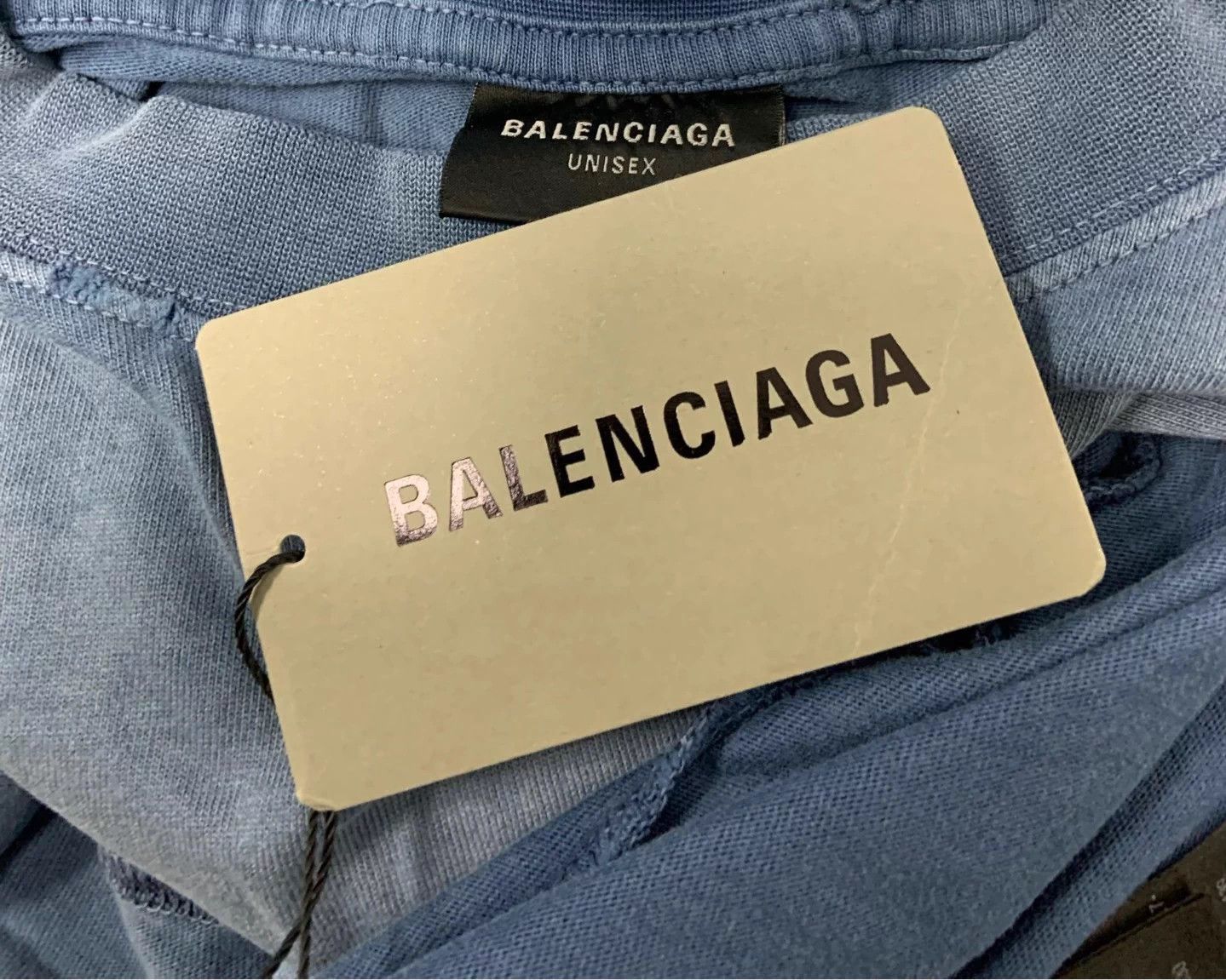 Balenciaga Balenciaga distressed logo oversized crew short Tee unisex Size L / US 10 / IT 46 - 5 Thumbnail
