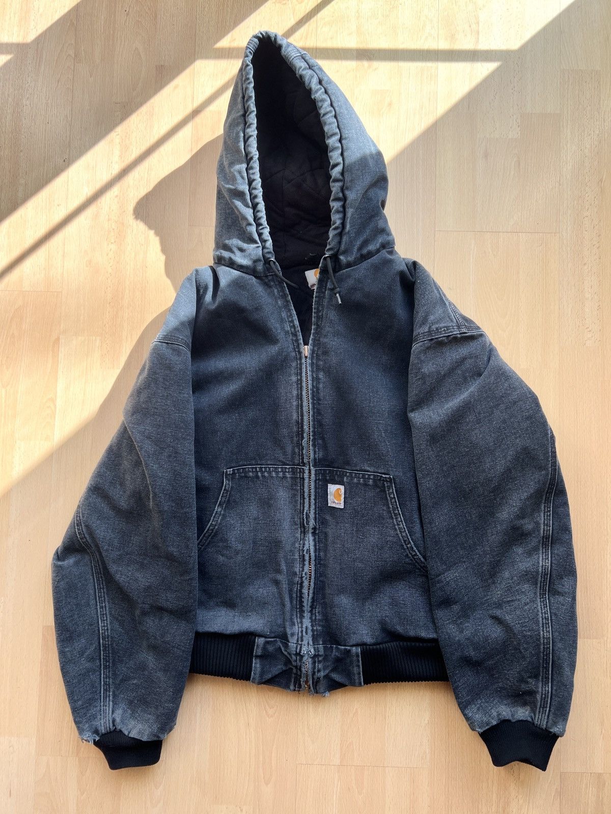 Vintage 1980s Carhartt Sun Faded Santa Fe Work Jacket