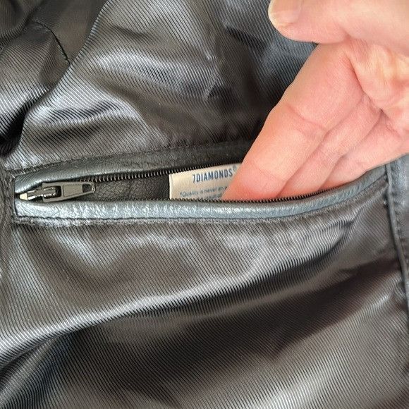 7Diamonds 7 Diamonds 100% Leather Bomber Jacket Slate Blue Men’s M Size US M / EU 48-50 / 2 - 7 Thumbnail