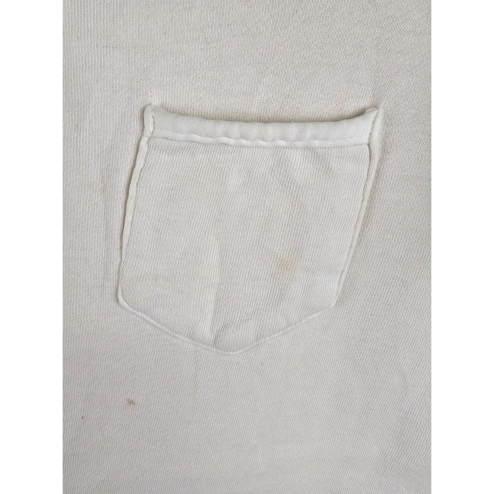 Vintage AKOM T-Shirt White Button Up Pocket Heavy Cotton Short Sleeve Men's M Size US M / EU 48-50 / 2 - 3 Thumbnail