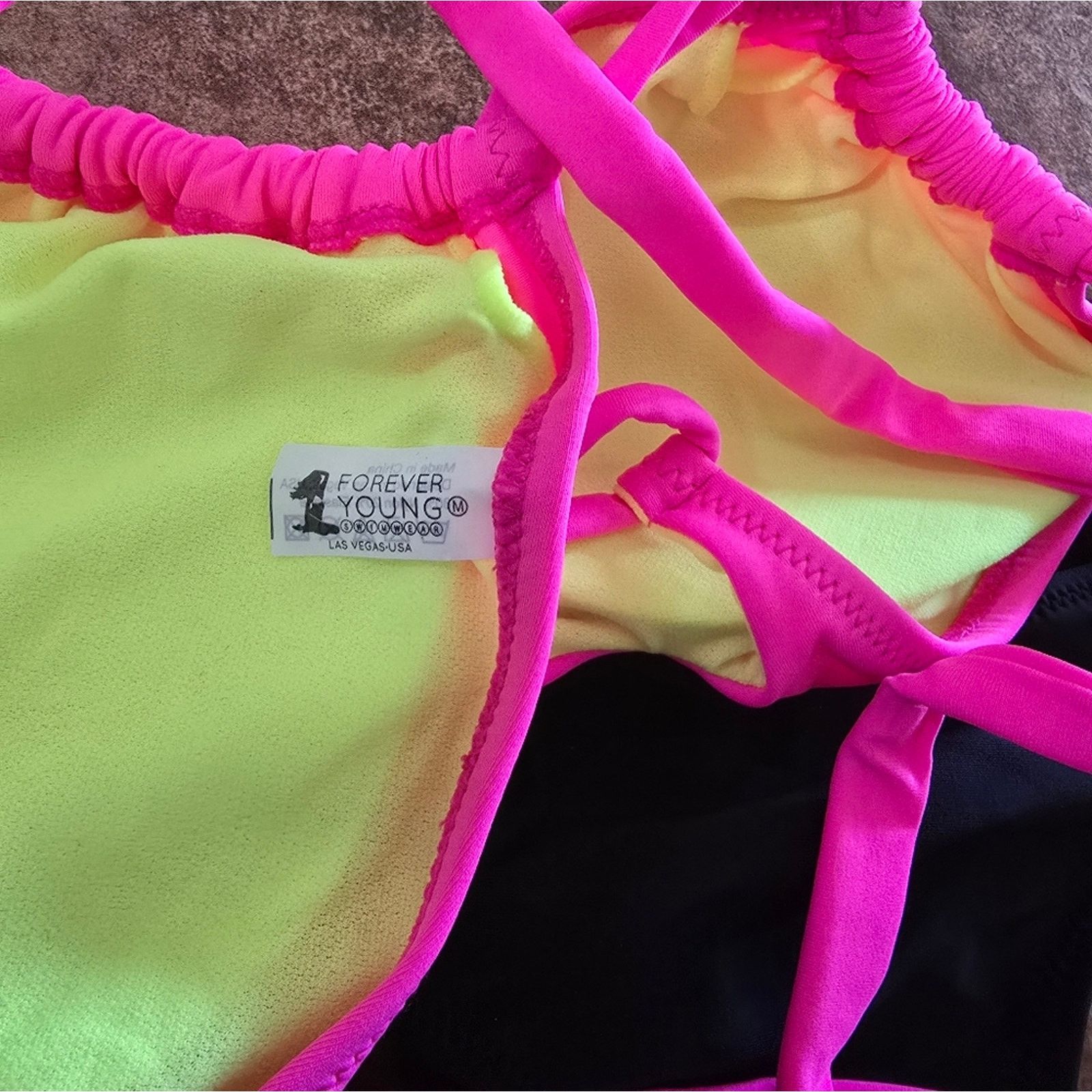 Other Pink Black | FYS | Santa Cruz Bikini Set Size ONE SIZE - 4 Thumbnail