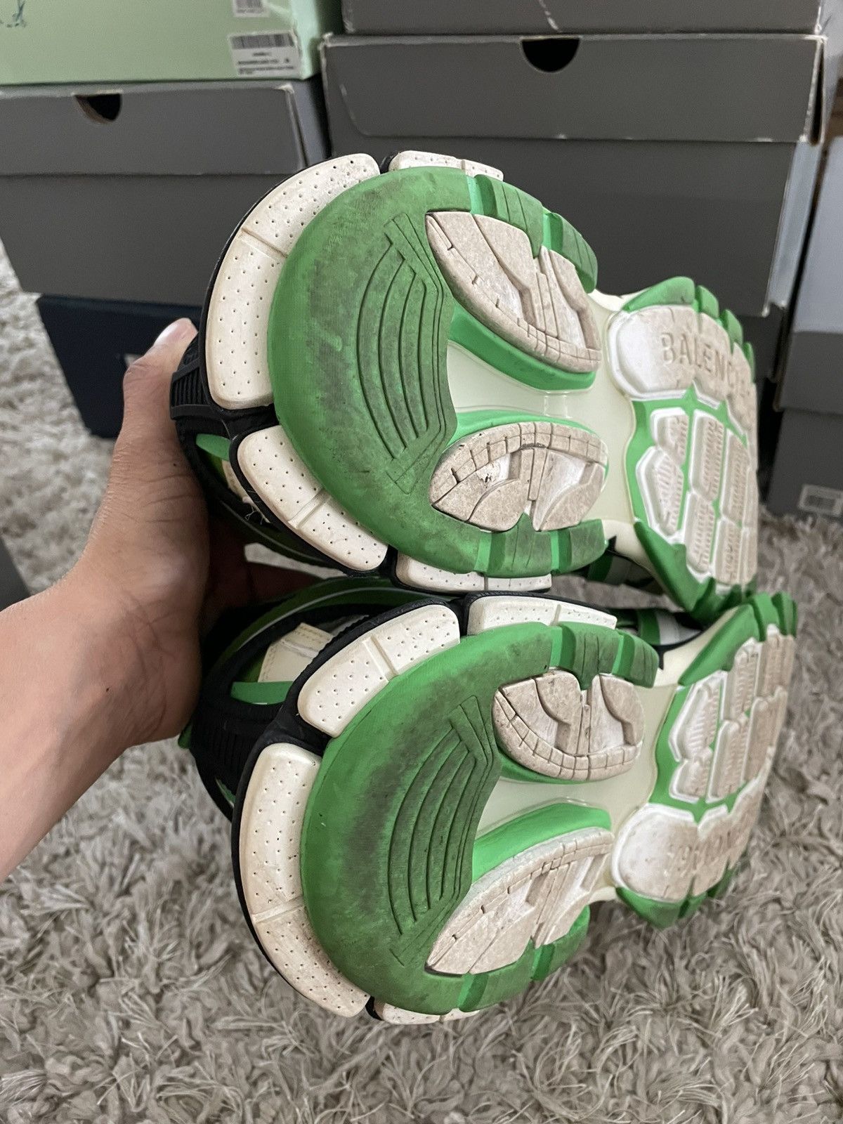 Balenciaga Balenciaga Track 2 Green/White/Black Size US 13 / EU 46 - 8 Thumbnail