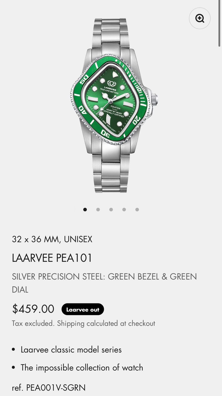LAARVEE Green bezel Laarvee Size ONE SIZE - 6 Thumbnail