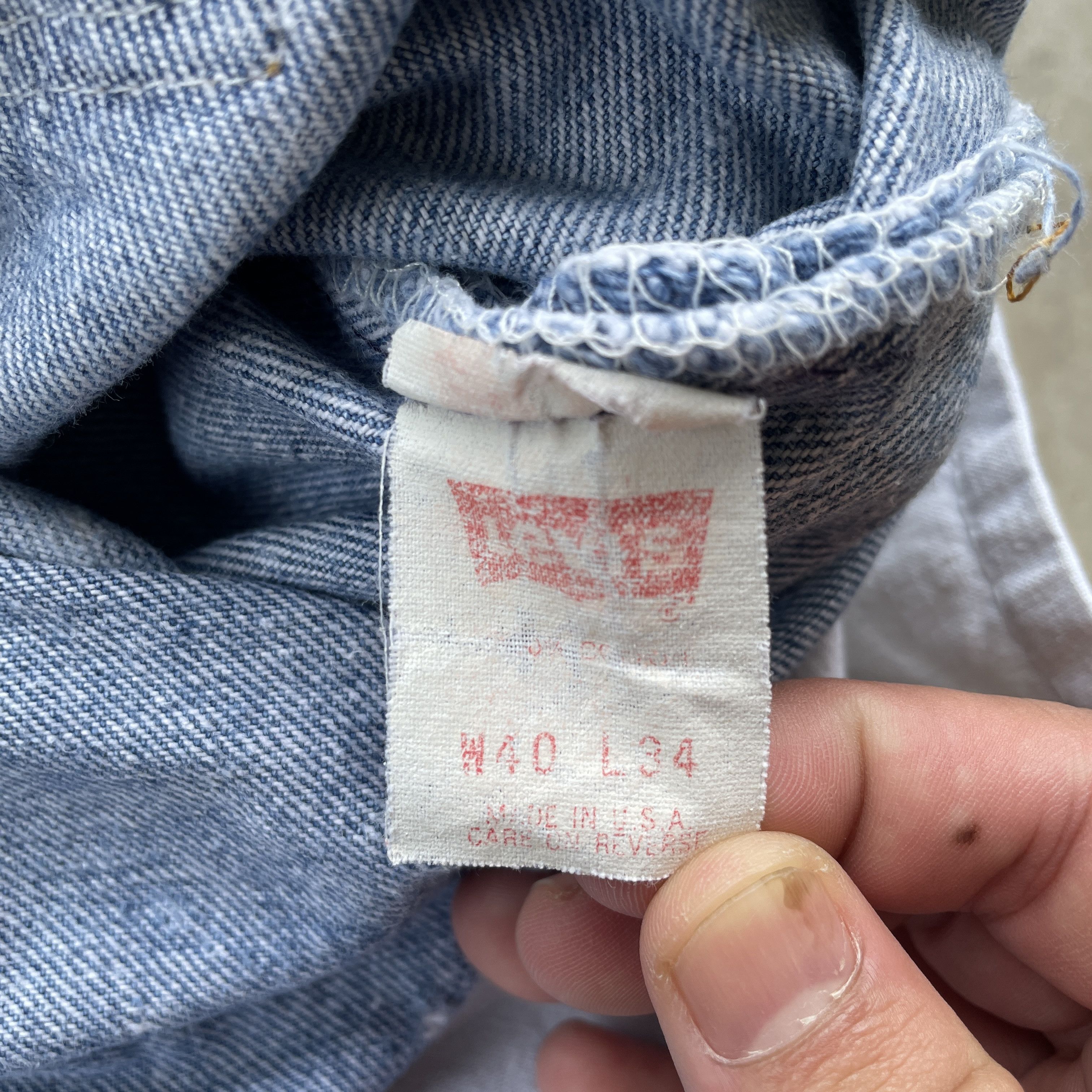 Levi's Vintage Clothing Vintage Levi’s 501 USA Sick Denim Jeans Pants Thrashed W37 Size US 37 - 10 Thumbnail