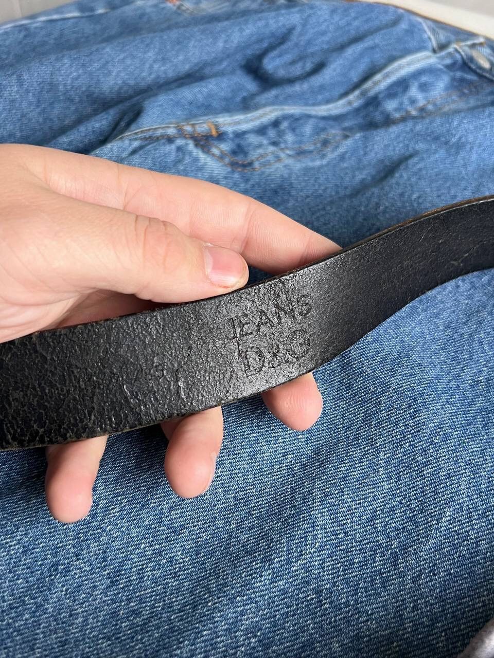 Dolce & Gabbana Vintage Dolce Gabbana Belt Steel Buckle D&G JEANS 1990s Y2K Size ONE SIZE - 6 Thumbnail