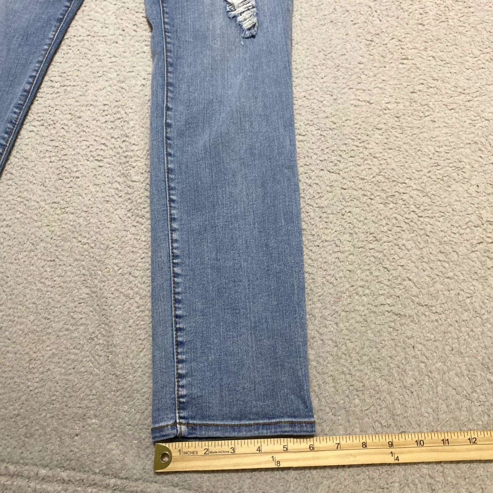 Vintage Kut From the Kloth Womens Jeans 4 Blue Medium Wash High Rise Boyfriend Distress Size 27" / US 4 / IT 40 - 5 Thumbnail