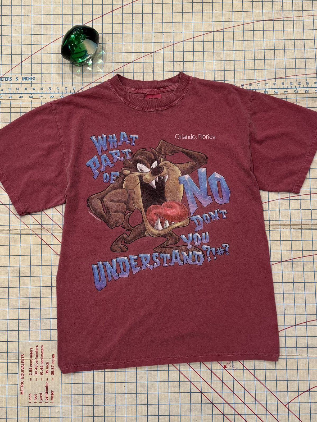Warner Bros Vintage Taz Warner Bros What Part Of No Don’t You Understand Size US M / EU 48-50 / 2 - 2 Thumbnail