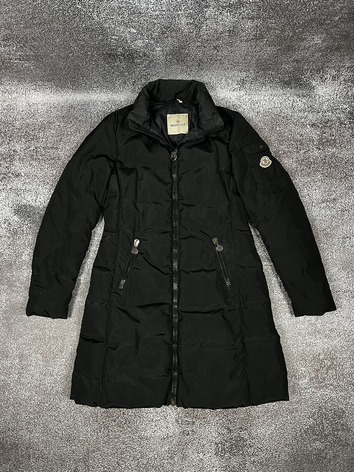 image of Moncler Marmelade Puffer Coat Vintage Y2K Duck Down Lampo in Black, Women's (Size Small)