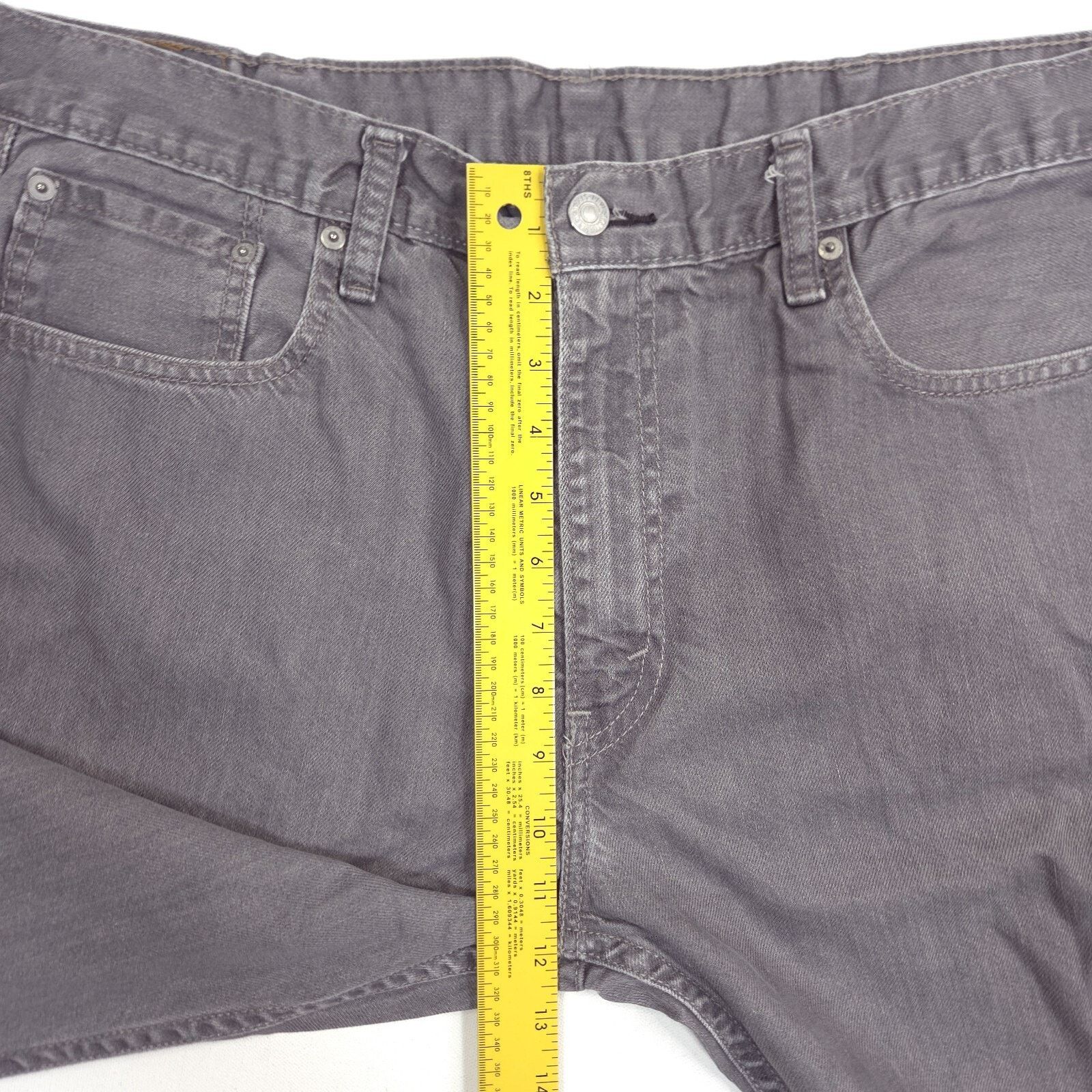 Levi's Levi's 569 Jeans Mens 38x29 Gray Loose Straight Minimalist Size US 38 / EU 54 - 5 Thumbnail