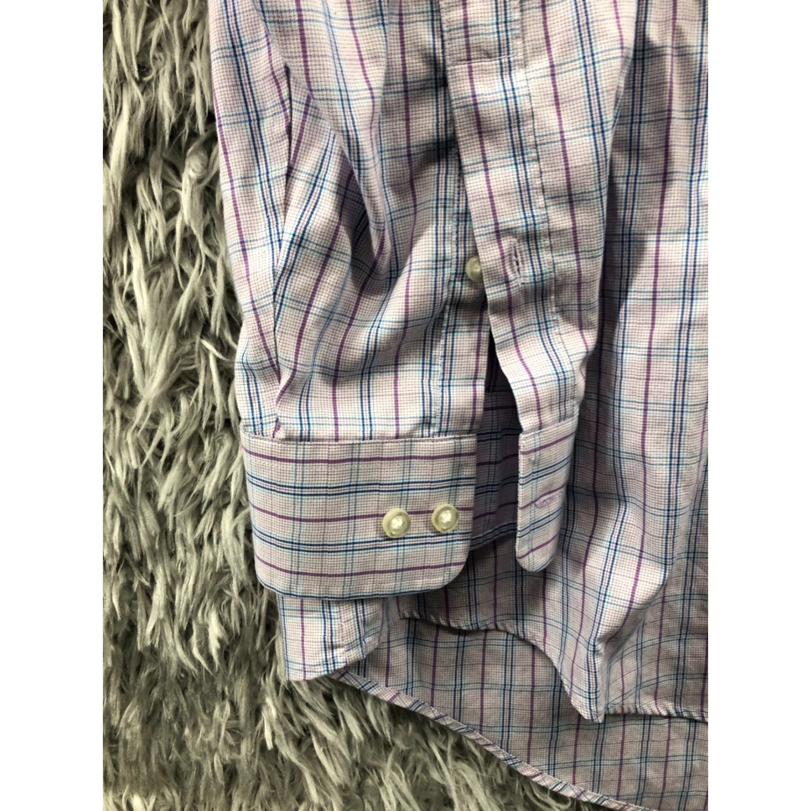 Lands' End Lands' End No Iron Pinpoint Oxford Shirt Mens 17 33 Traditional Fit Long Sleeve Button-Up Shirt Mens Regular Multicolor Plaid 70s? Size US XL / EU 56 / 4 - 2 Thumbnail