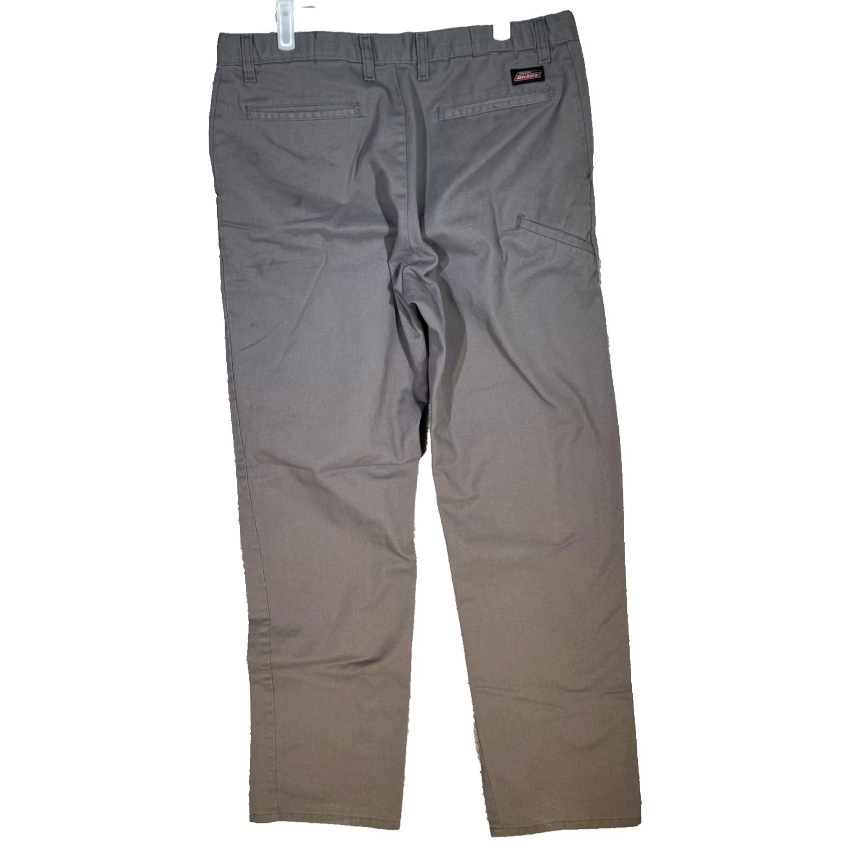 Dickies Dickies Work Pants Mens 34x34 Gray Utility Straight Leg Twill Cell Phone Pocket Size US 34 / EU 50 - 2 Thumbnail