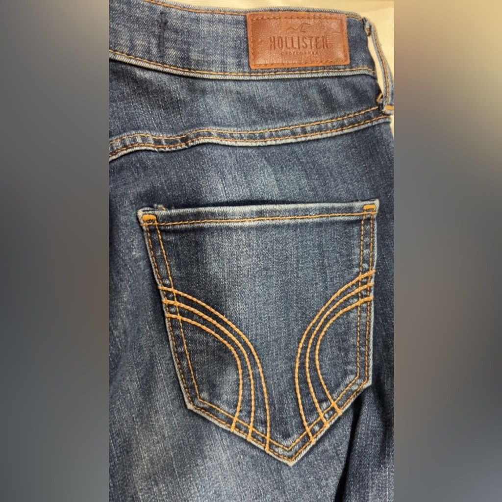 Hollister Hollister blue denim jeans w distressing #denim #distressed Size 25" / US 0 / IT 36 - 4 Thumbnail