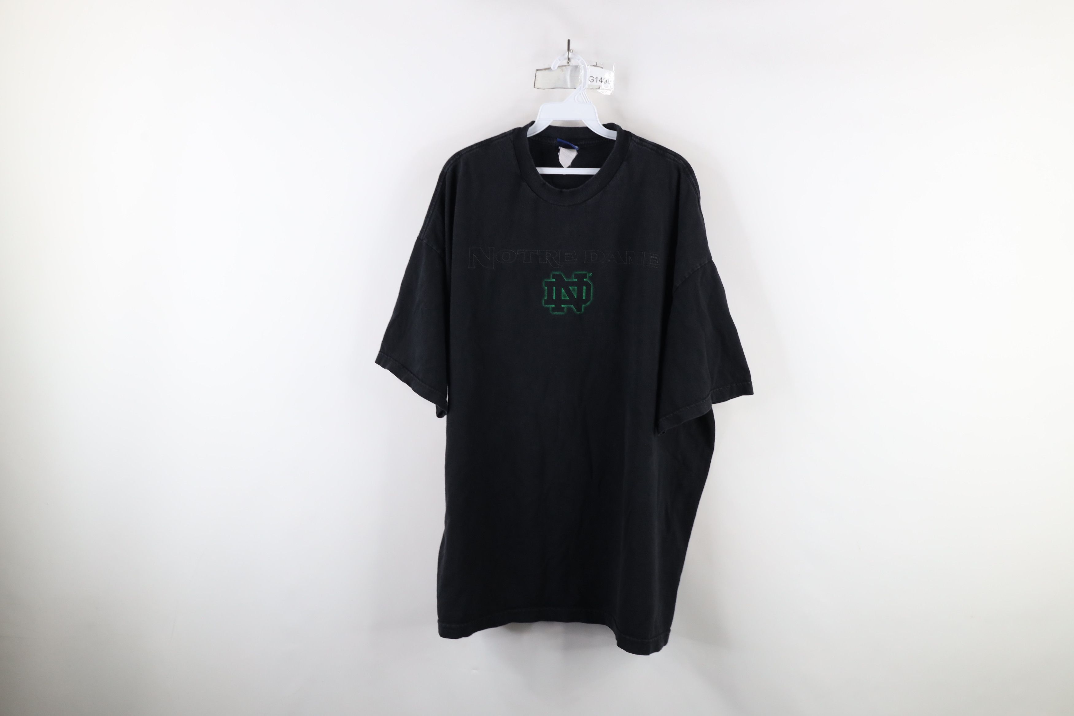 Vintage Vintage 90s Spell Notre Dame University Short Sleeve T-Shirt Size US XXL / EU 58 / 5 - 1 Thumbnail