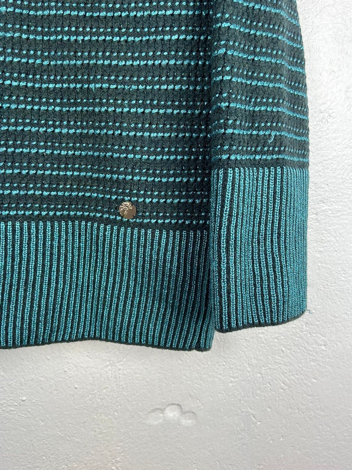 Versace Gianni Versace High Neck Striped Wool Knitwear Sweater 40 Size S / US 4 / IT 40 - 2 Thumbnail