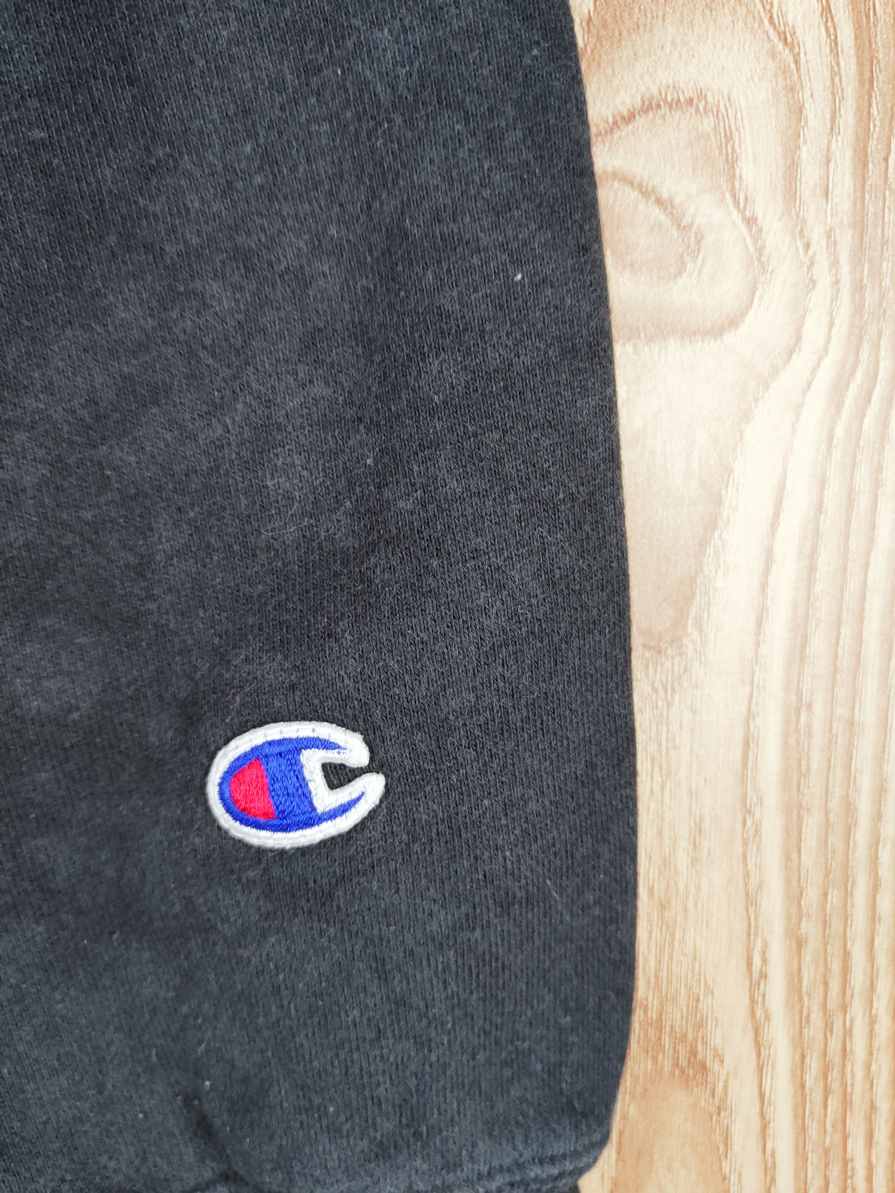 Champion × Vintage Vintage Design Champion Black Faded Hoodie Sweatshirts Size US L / EU 52-54 / 3 - 7 Thumbnail