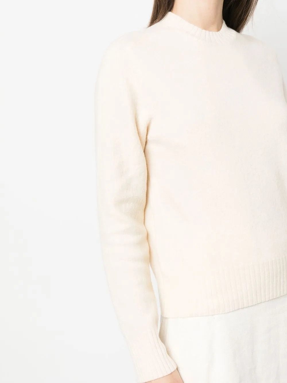 Jil Sander o1y1025 Crewneck Sweater in Cream Size M / US 6-8 / IT 42-44 - 3 Thumbnail