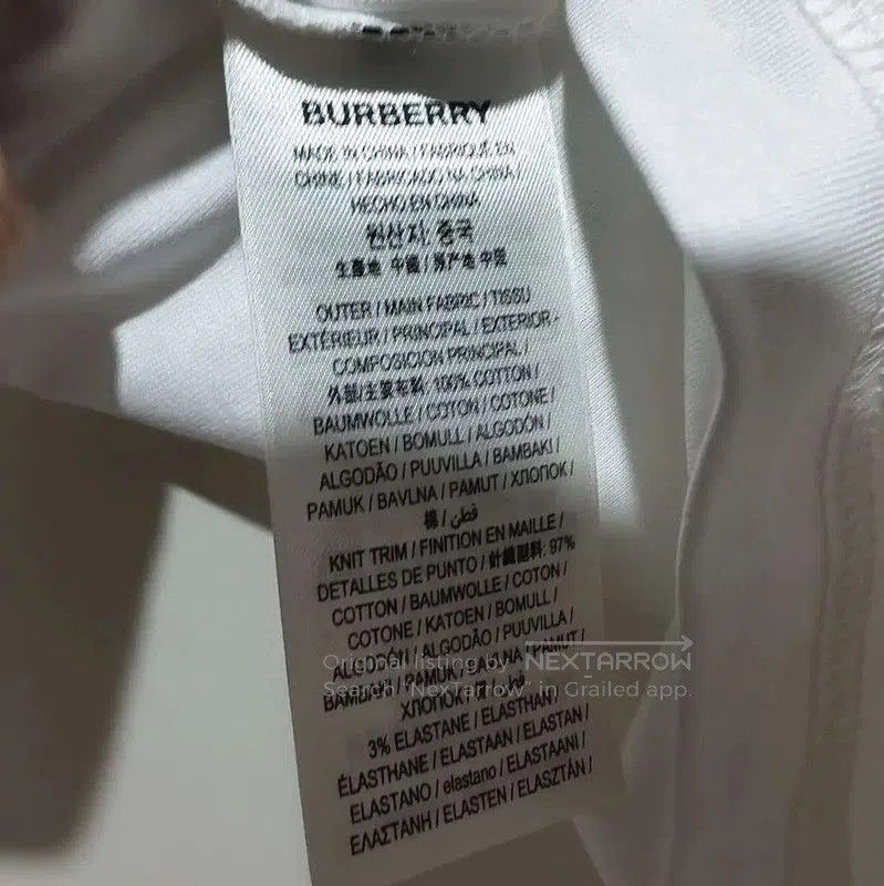 Burberry Burberry Summer White Cotton Embroidered T-Shirt. Size M / US 6-8 / IT 42-44 - 5 Thumbnail