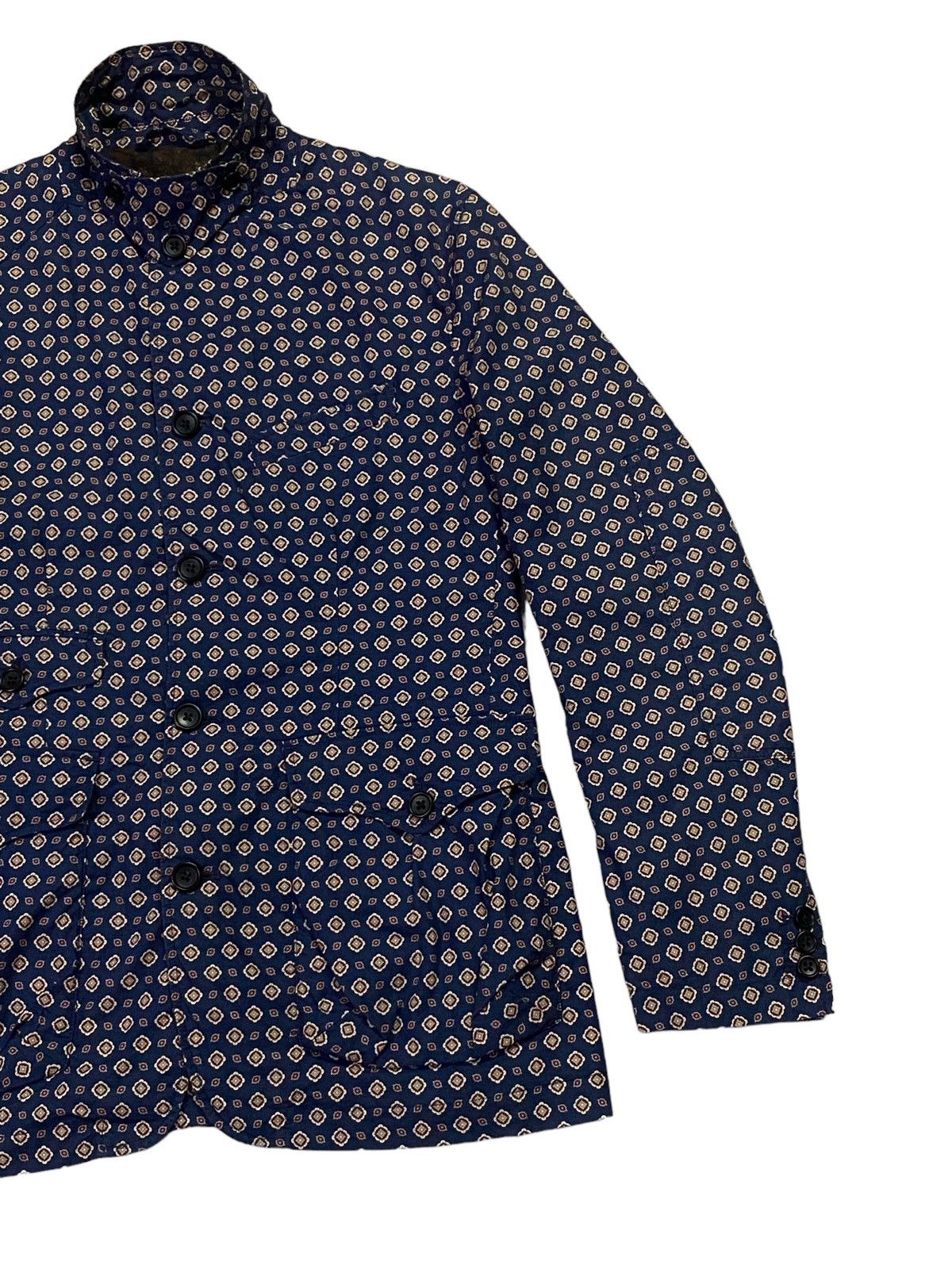 Engineered Garments Engineered Garments Navy Floral Multi-Pocket Jacket/Blazer Size S / US 4 / IT 40 - 12 Thumbnail