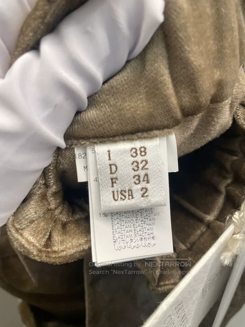 Brunello Cucinelli Brunello Cucinelli Military Green Trousers Size 25" / US 0 / IT 36 - 3 Thumbnail