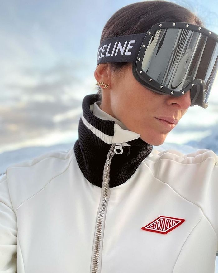 Celine Celine CL40196U 40C Yellow Shield Frame, Grey Mirror Lenses Size ONE SIZE - 5 Thumbnail