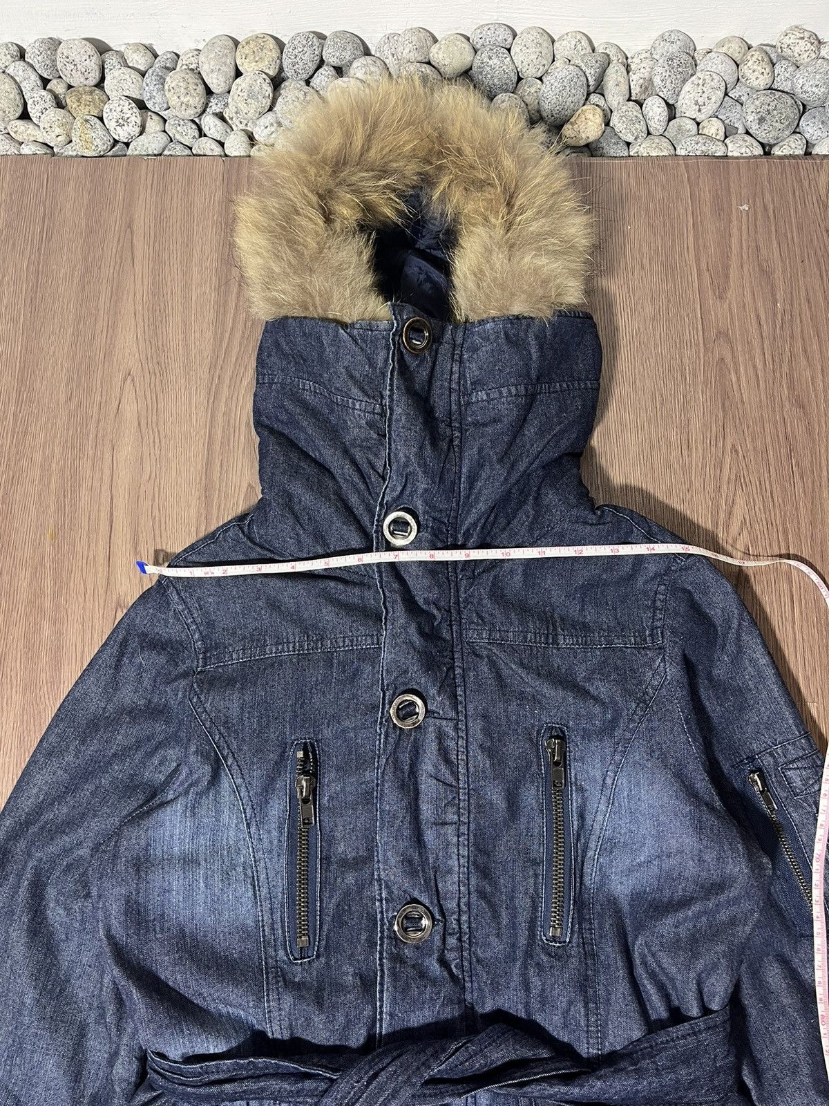 Hysteric Glamour Rei Firenze Multipocket punk Fur Denim Parka Belt Waisted Size US L / EU 52-54 / 3 - 14 Thumbnail