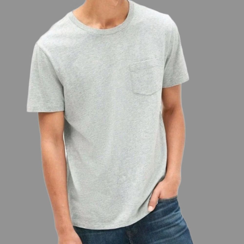 Gap Gap Pocket T-Shirt Green Mens Large Crew Neck Short Sleeve Shirt Size US L / EU 52-54 / 3 - 1 Thumbnail
