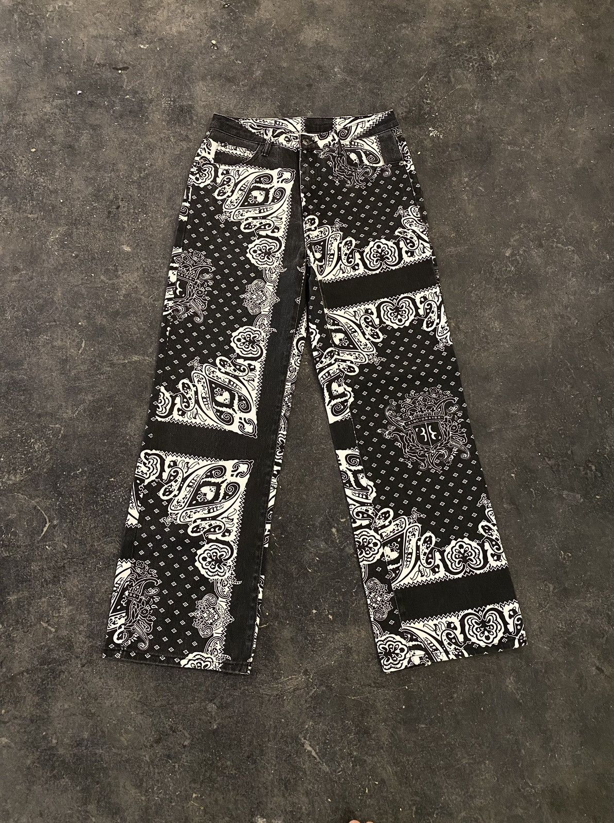 image of Hysteric Glamour x Shein Paisley Flare Jeans, Men's (Size 30)