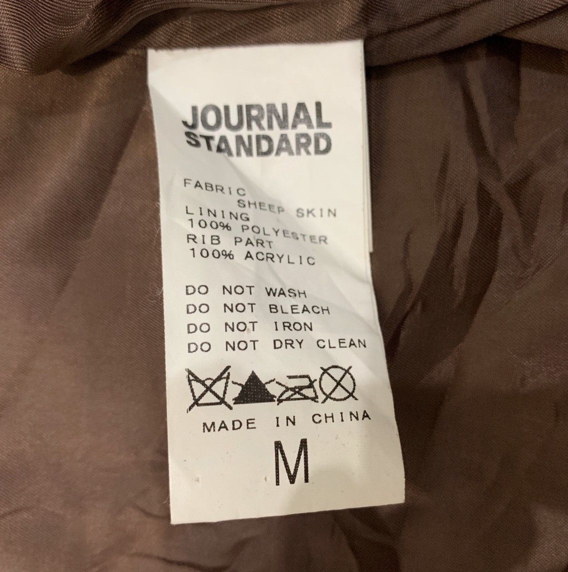 Journal Standard JOURNAL STANDARD JAPAN SHEEPSKIN LEATHER BIKER JACKET Size US S / EU 44-46 / 1 - 11 Thumbnail