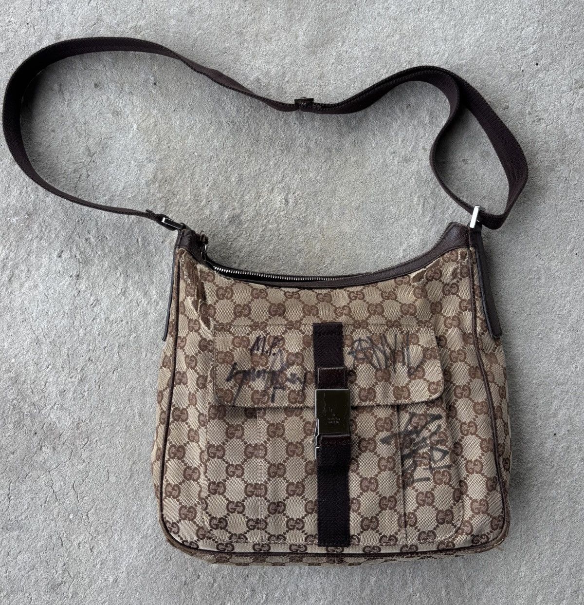 Drain Gang × Gucci × Haunted Mound GUCCI BAG WITH ALL HAUNTED MOUND SIGNATURE Size ONE SIZE - 1 Thumbnail
