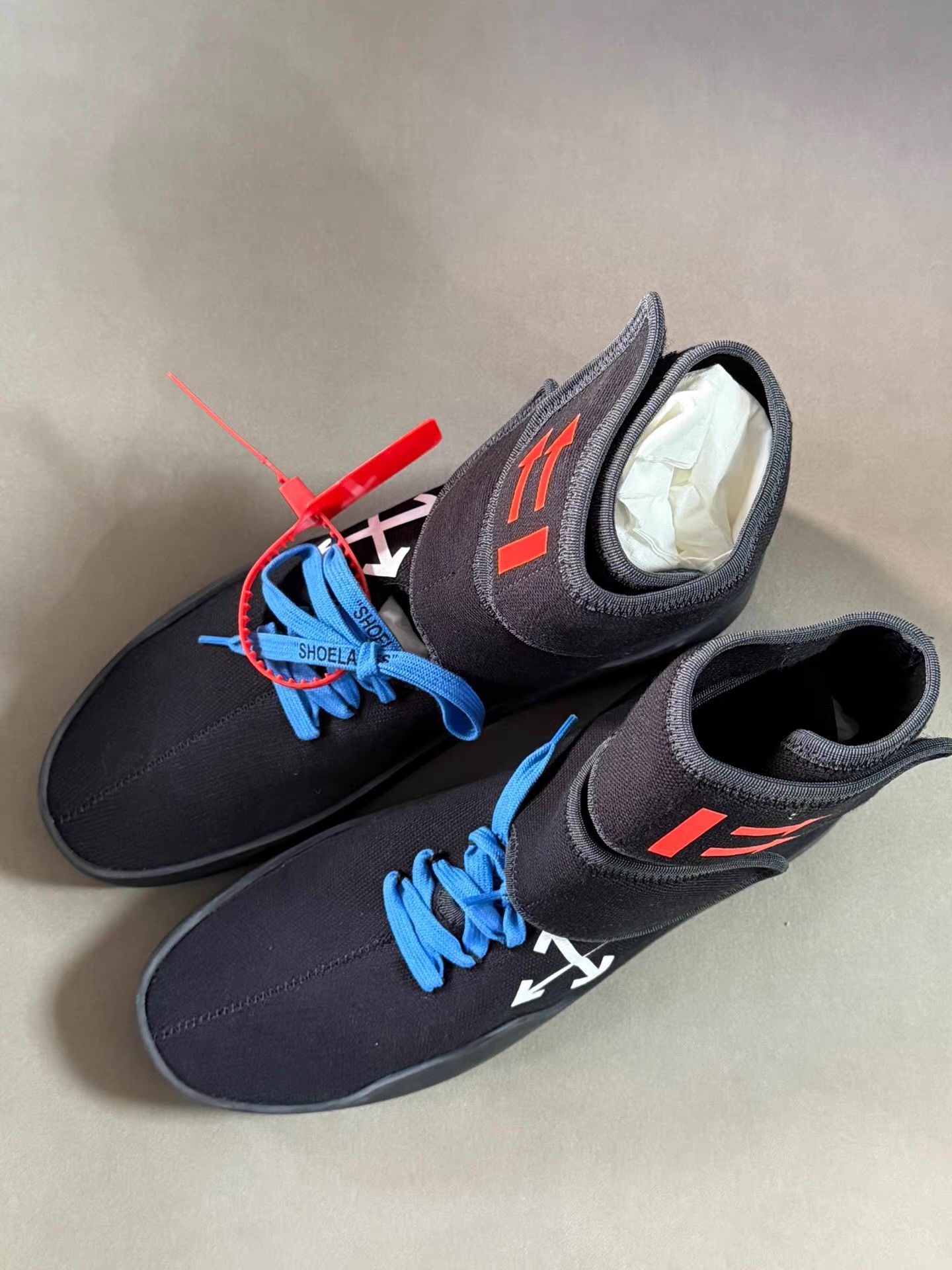 Off-White OFF-WHITE Motowrap Black fashion sneakers。 Ｑ20 Size US 8 / EU 41 - 2 Thumbnail