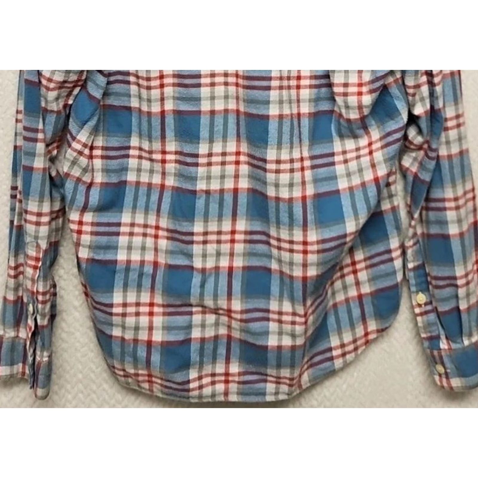 J.Crew J.Crew Slim Fit Plaid Flannel Shirt Men’s Medium Blue Red 100% Cotton Size US M / EU 48-50 / 2 - 7 Thumbnail