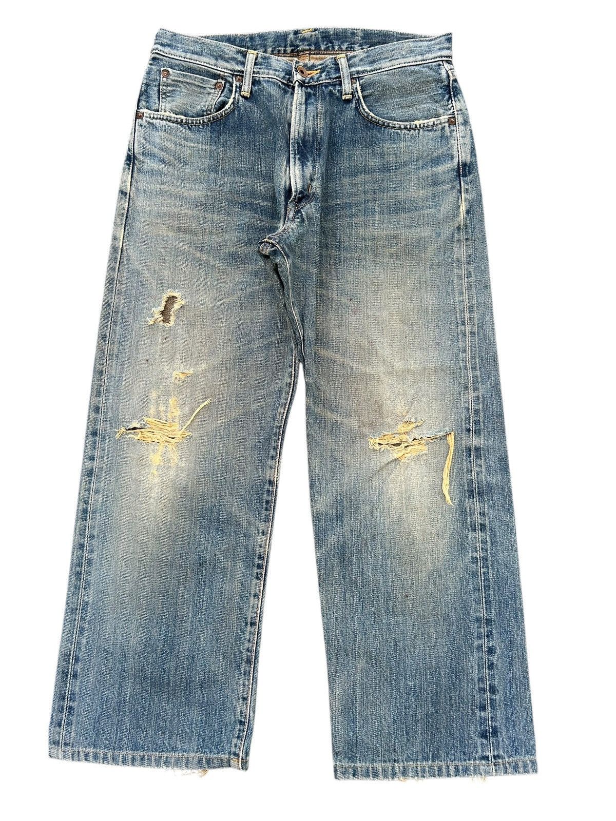 Kapital Edwin Selvedge Distressed Baggy Denim Jeans ☠️☠️ Size US 31 - 5 Thumbnail