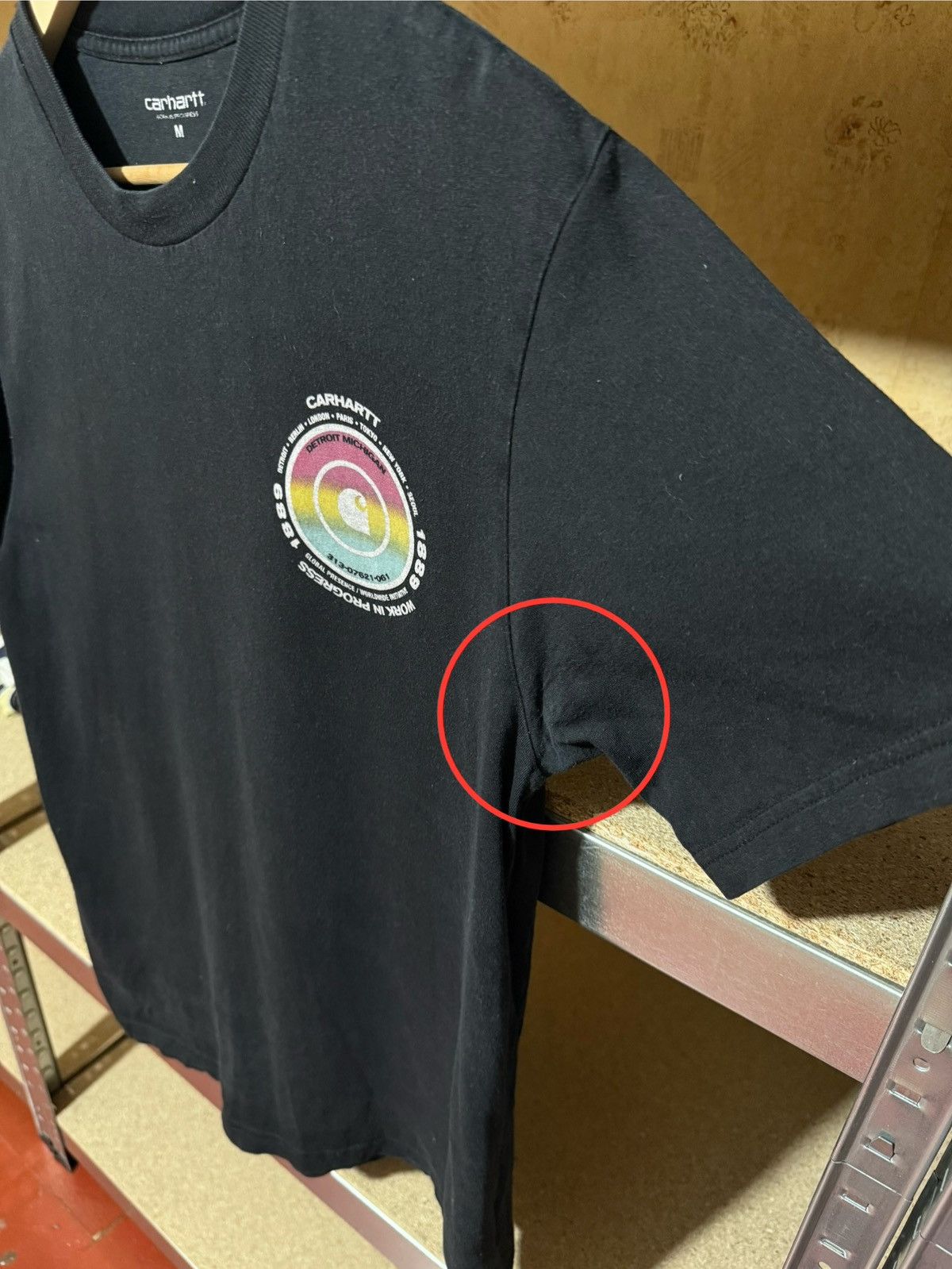 Carhartt × Carhartt Wip Rare Carhartt WIP Detroit Michigan Outdoor T-Shirt Y2K Hype Size US M / EU 48-50 / 2 - 8 Thumbnail