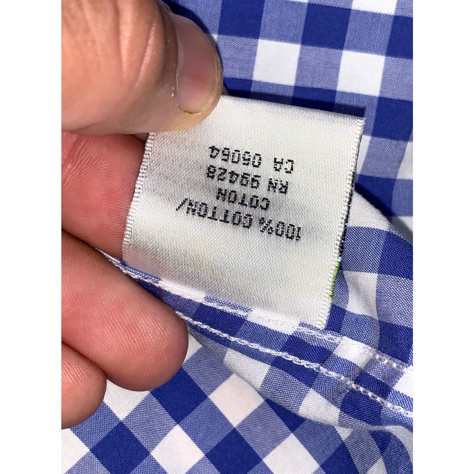 BUGATCHI Bugatchi Uomo Button-Down Shirt M Blue Checks Long Sleeve Shirt Mens Size US M / EU 48-50 / 2 - 3 Thumbnail